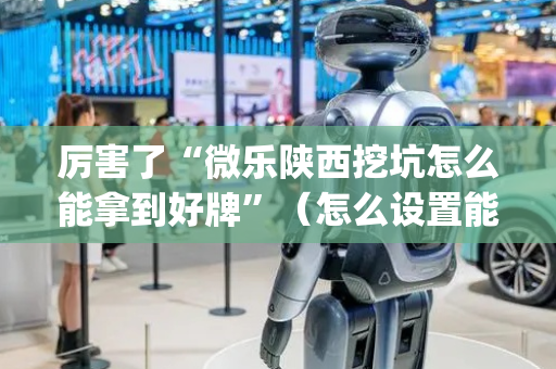 厉害了“微乐陕西挖坑怎么能拿到好牌”（怎么设置能有好牌)