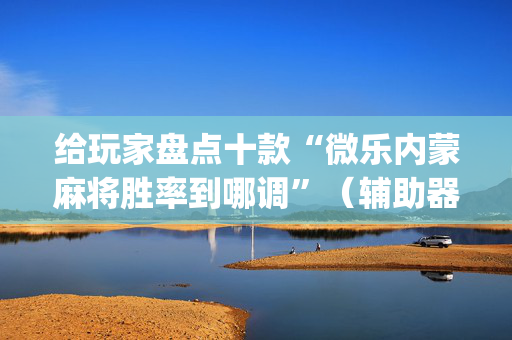 给玩家盘点十款“微乐内蒙麻将胜率到哪调”（辅助器下载)