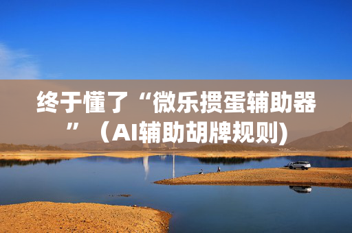 终于懂了“微乐掼蛋辅助器”（AI辅助胡牌规则)