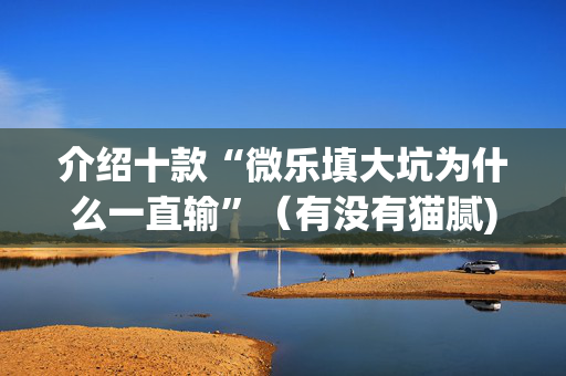 介绍十款“微乐填大坑为什么一直输”（有没有猫腻)