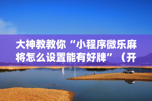 大神教教你“小程序微乐麻将怎么设置能有好牌”（开挂辅助器脚本)