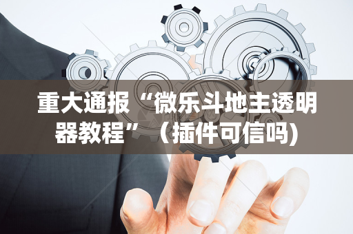重大通报“微乐斗地主透明器教程”（插件可信吗)