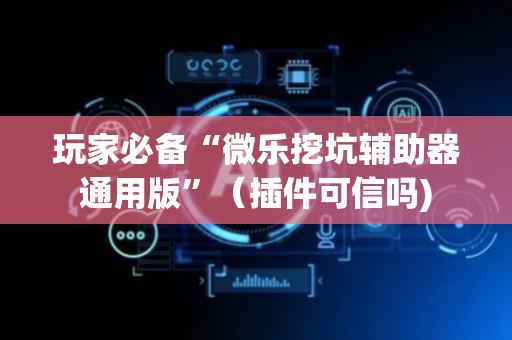玩家必备“微乐挖坑辅助器通用版”（插件可信吗)