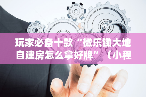 玩家必备十款“微乐锄大地自建房怎么拿好牌”（小程序控牌器)