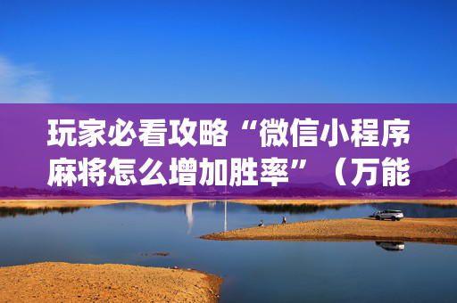 玩家必看攻略“微信小程序麻将怎么增加胜率”（万能开挂器)