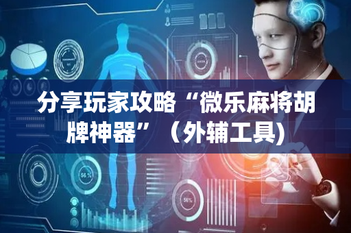 分享玩家攻略“微乐麻将胡牌神器”（外辅工具)