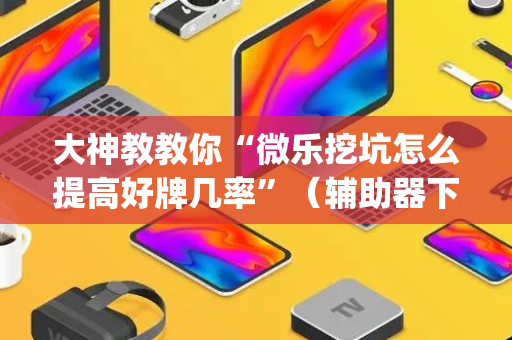 大神教教你“微乐挖坑怎么提高好牌几率”（辅助器下载)