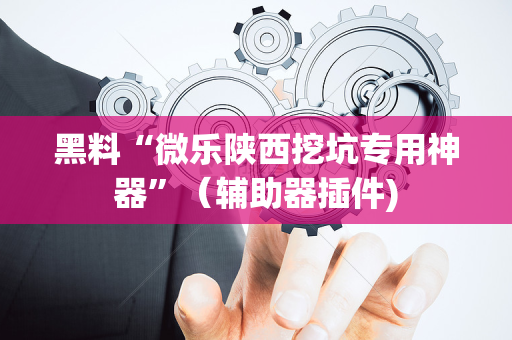 黑料“微乐陕西挖坑专用神器”（辅助器插件)