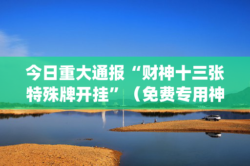 今日重大通报“财神十三张特殊牌开挂”（免费专用神器)