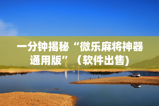 一分钟揭秘“微乐麻将神器通用版”（软件出售)