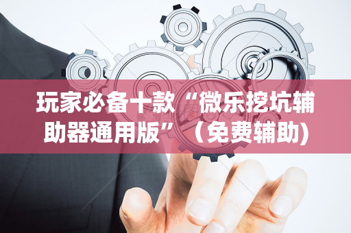玩家必备十款“微乐挖坑辅助器通用版”（免费辅助)