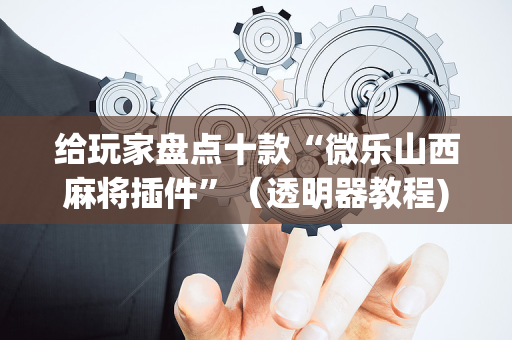 给玩家盘点十款“微乐山西麻将插件”（透明器教程)