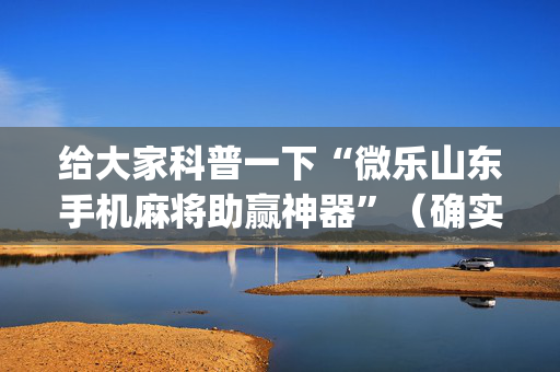 给大家科普一下“微乐山东手机麻将助赢神器”（确实有插件吗)