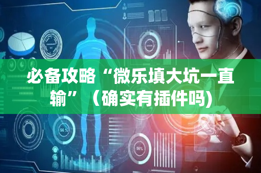 必备攻略“微乐填大坑一直输”（确实有插件吗)