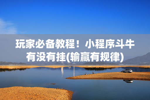 玩家必备教程！小程序斗牛有没有挂(输赢有规律)
