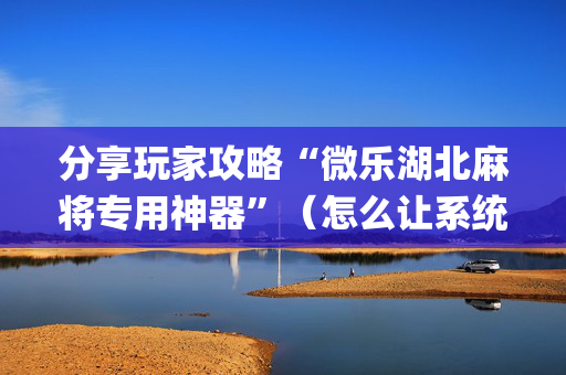 分享玩家攻略“微乐湖北麻将专用神器”（怎么让系统给你发好牌)