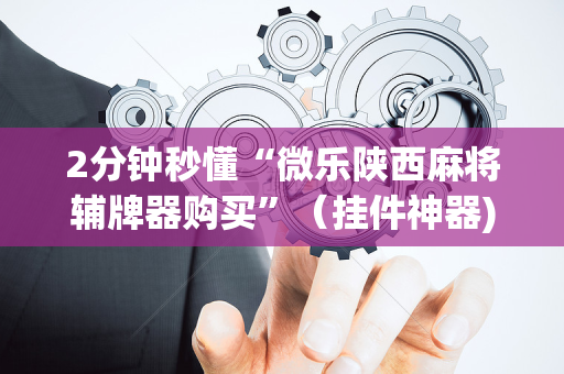 2分钟秒懂“微乐陕西麻将辅牌器购买”（挂件神器)