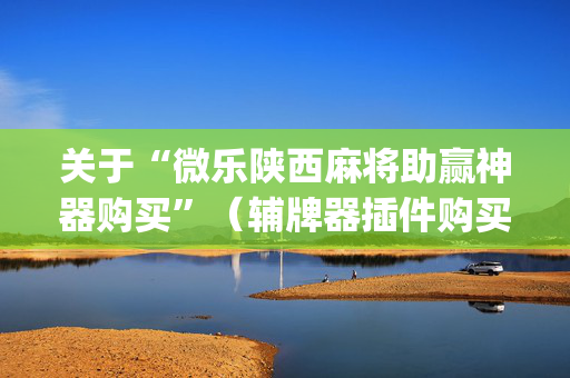 关于“微乐陕西麻将助赢神器购买”（辅牌器插件购买)
