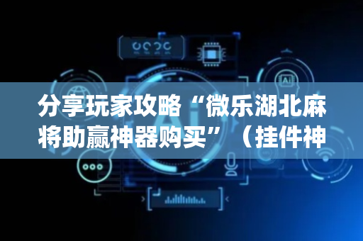 分享玩家攻略“微乐湖北麻将助赢神器购买”（挂件神器)