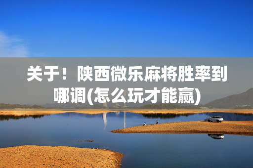 关于！陕西微乐麻将胜率到哪调(怎么玩才能赢)