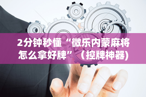 2分钟秒懂“微乐内蒙麻将怎么拿好牌”（控牌神器)