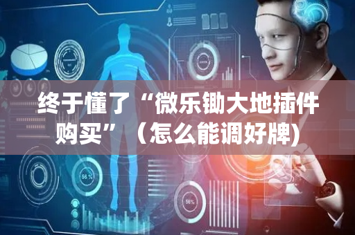 终于懂了“微乐锄大地插件购买”（怎么能调好牌)