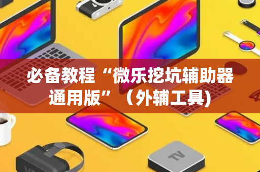 必备教程“微乐挖坑辅助器通用版”（外辅工具)