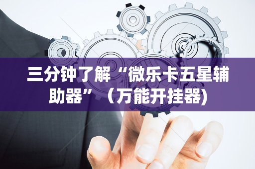 三分钟了解“微乐卡五星辅助器”（万能开挂器)