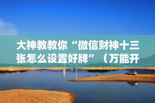 大神教教你“微信财神十三张怎么设置好牌”（万能开挂器)