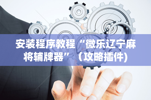 安装程序教程“微乐辽宁麻将辅牌器”（攻略插件)