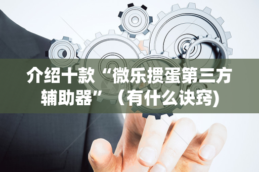 介绍十款“微乐掼蛋第三方辅助器”（有什么诀窍)