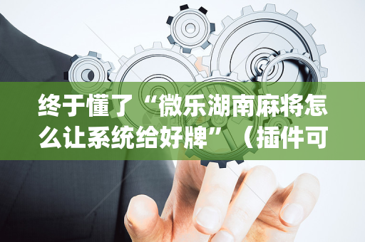 终于懂了“微乐湖南麻将怎么让系统给好牌”（插件可信吗)