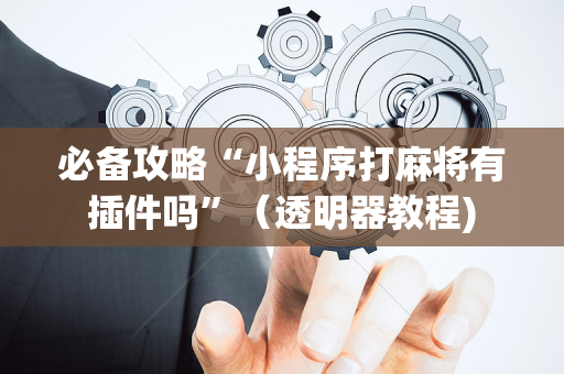 必备攻略“小程序打麻将有插件吗”（透明器教程)