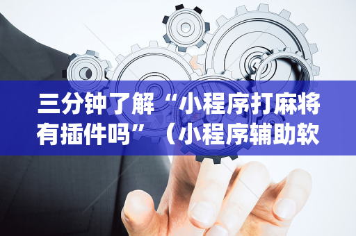 三分钟了解“小程序打麻将有插件吗”（小程序辅助软件)