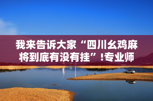 我来告诉大家“四川幺鸡麻将到底有没有挂”!专业师傅带你一起了解（详细教程）-抖音