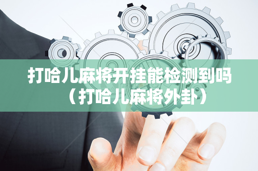 打哈儿麻将开挂能检测到吗（打哈儿麻将外卦）