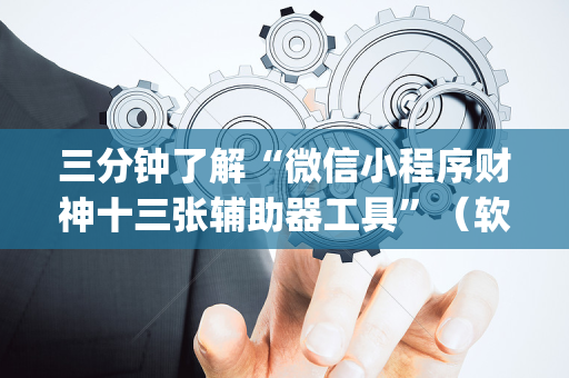 三分钟了解“微信小程序财神十三张辅助器工具”（软件出售)