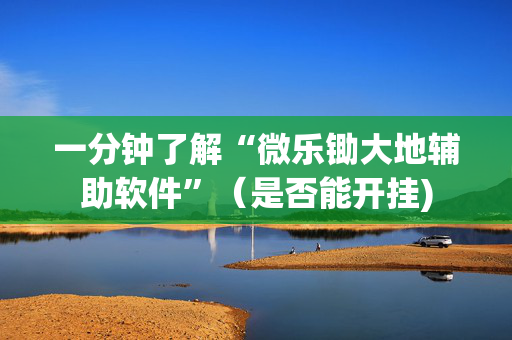 一分钟了解“微乐锄大地辅助软件”（是否能开挂)