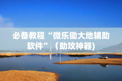 必备教程“微乐锄大地辅助软件”（助攻神器)