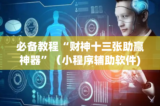 必备教程“财神十三张助赢神器”（小程序辅助软件)