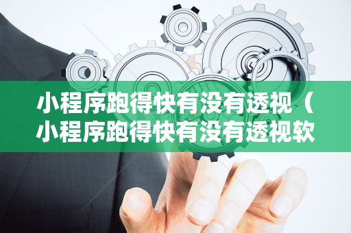 小程序跑得快有没有透视（小程序跑得快有没有透视软件）