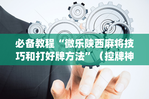 必备教程“微乐陕西麻将技巧和打好牌方法”（控牌神器)