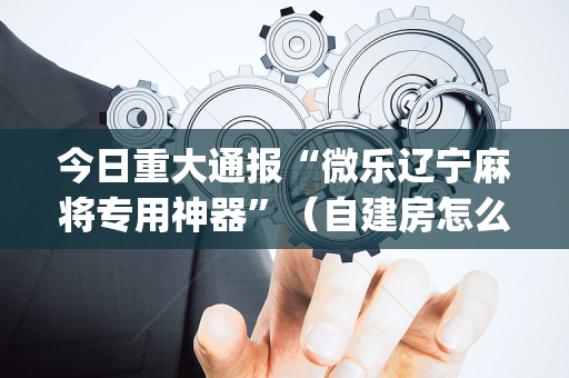 今日重大通报“微乐辽宁麻将专用神器”（自建房怎么赢)