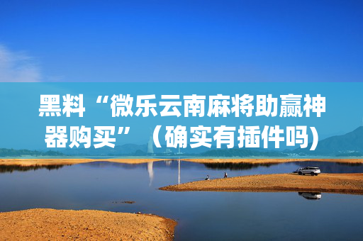 黑料“微乐云南麻将助赢神器购买”（确实有插件吗)