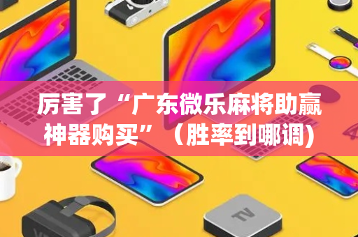 厉害了“广东微乐麻将助赢神器购买”（胜率到哪调)