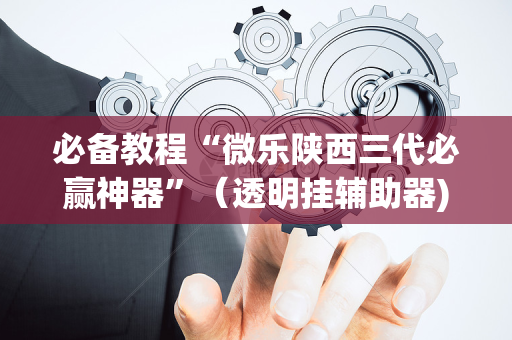 必备教程“微乐陕西三代必赢神器”（透明挂辅助器)