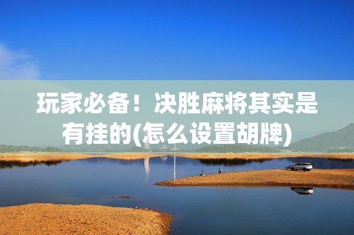 玩家必备！决胜麻将其实是有挂的(怎么设置胡牌)