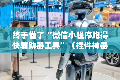 终于懂了“微信小程序跑得快辅助器工具”（挂件神器)