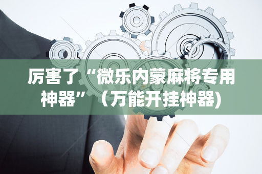 厉害了“微乐内蒙麻将专用神器”（万能开挂神器)