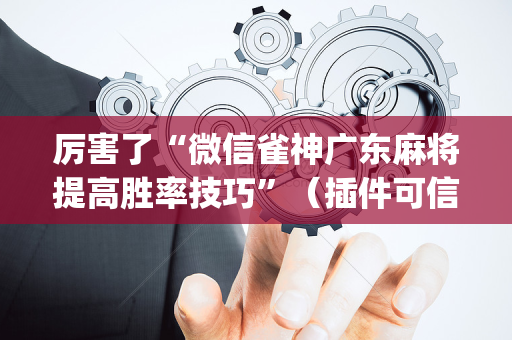 厉害了“微信雀神广东麻将提高胜率技巧”（插件可信吗)